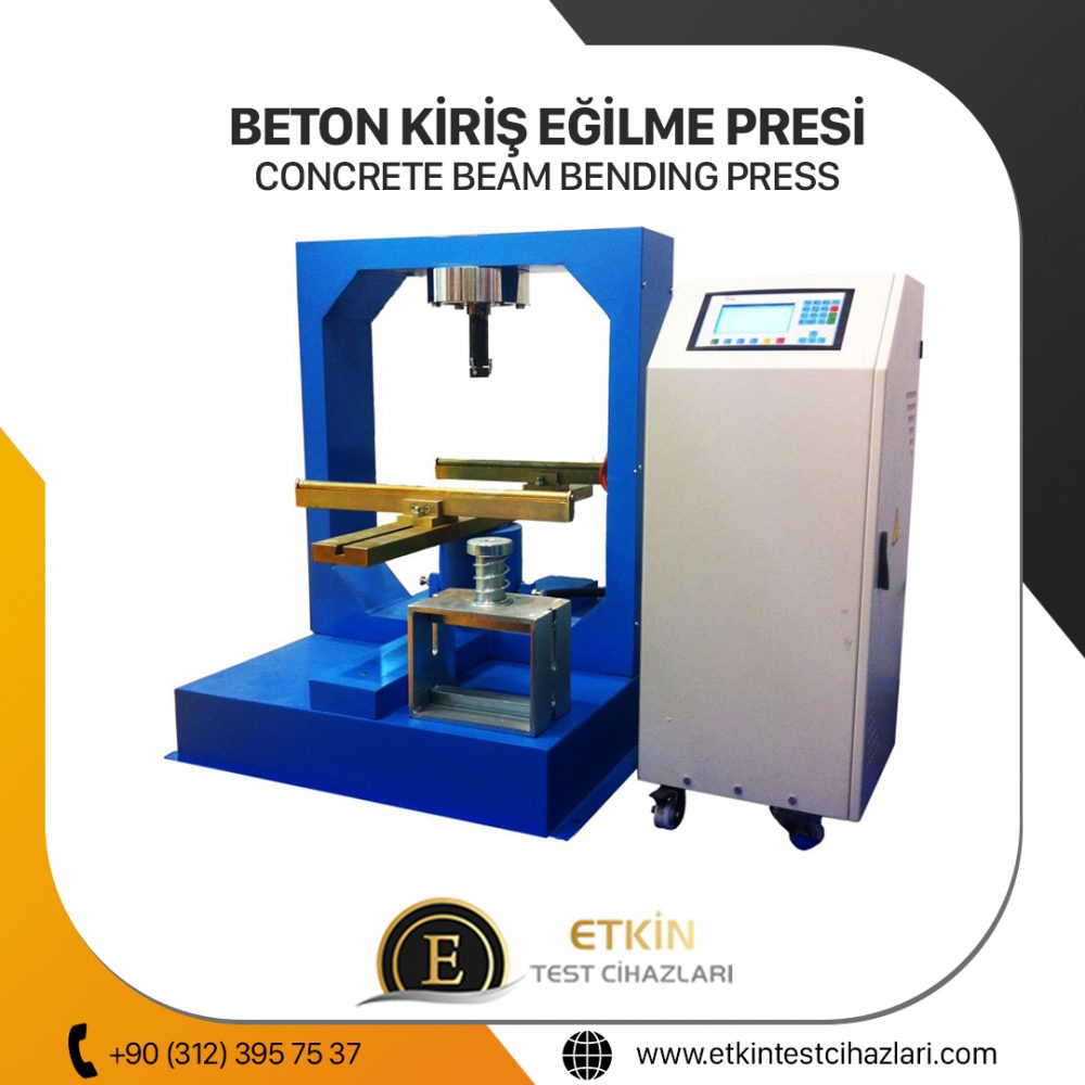 Beton Kiriş Eğilme Test Presi Etkin Test Cihazları